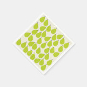 Serviette En Papier Papier à poires vert (Coin)