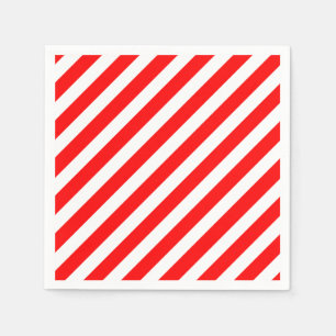Serviette En Papier Papier à rayures de Sucre de canne rouge et blanc
