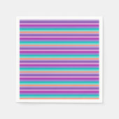 Serviette En Papier Papier à rayures violettes (Devant)