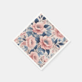 Serviette En Papier Papier à serviette avec modèle à fleurs (Coin)