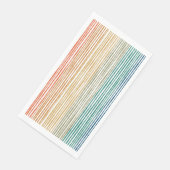 Serviette En Papier Papier à serviettes aquarelle Rainbow Stripe (Coin)
