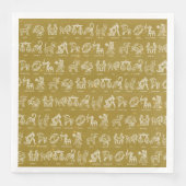Serviette En Papier Papier à signes Zodiac Napkin(Jaune) (Devant)
