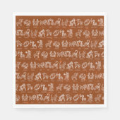 Serviette En Papier Papier à signes Zodiac Napkin(orange) (Devant)