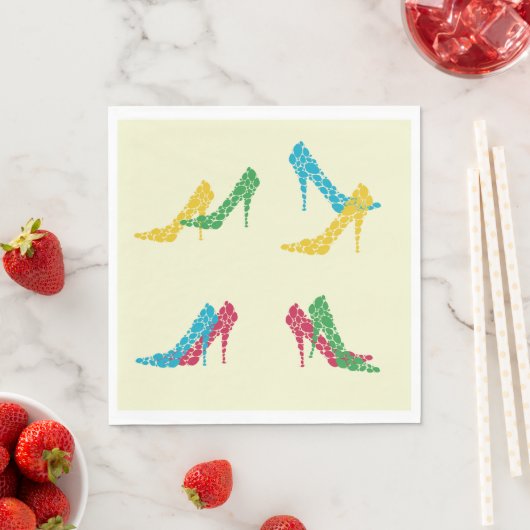 Serviette En Papier Papier à talons hauts (En situation)