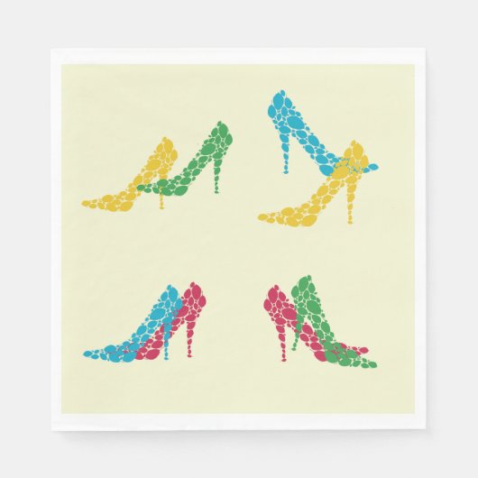 Serviette En Papier Papier à talons hauts (Devant)