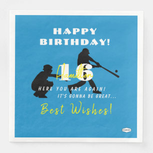 Serviette En Papier Papier à thème de baseball Napkins HAMbyWG