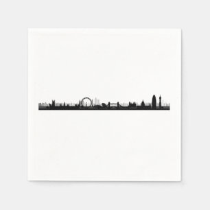 Serviette En Papier Papier à thème Londres Skyline