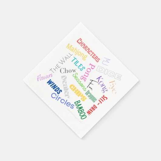 Serviette En Papier Papier à thème Mahjong (Coin)