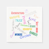 Serviette En Papier Papier à thème Mahjong (Devant)