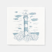 Serviette En Papier Papier à thème nautique Napkin (Devant)