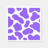 Serviette En Papier Papier à vaches violettes (Devant)