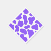 Serviette En Papier Papier à vaches violettes (Coin)