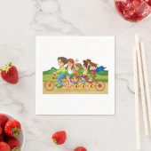 Serviette En Papier Papier à vélo famille (En situation)