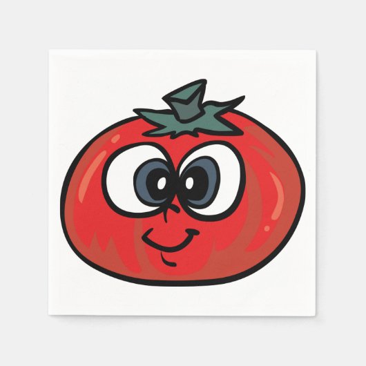 Serviette En Papier Papier à visage de tomate (Devant)