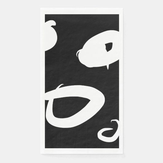 Serviette En Papier Papier abstrait moderne Napkin (Devant)