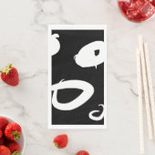 Serviette En Papier Papier abstrait moderne Napkin (En situation)