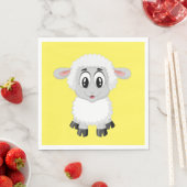 Serviette En Papier Papier 'agneau' Napkin (En situation)