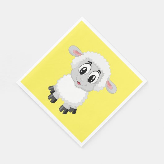 Serviette En Papier Papier 'agneau' Napkin (Coin)