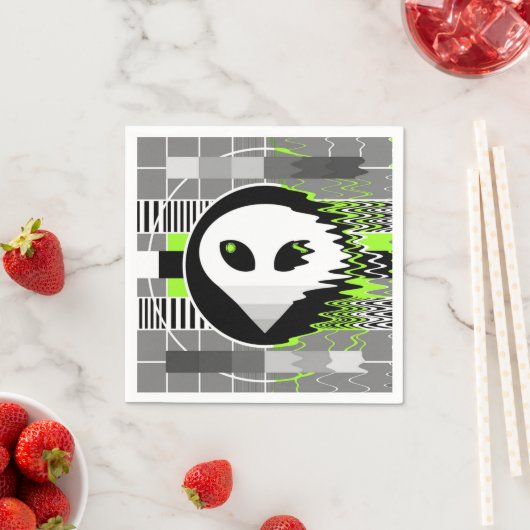 Serviette En Papier Papier Alien (En situation)