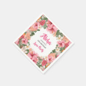 Serviette En Papier Papier Aloha Tropical Hibiscus Luau pour Anniversa (Coin)