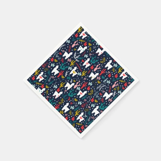 Serviette En Papier Papier Alpaca Napkin (Coin)