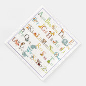 Serviette En Papier Papier - Alphabet (Coin)