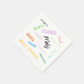 Serviette En Papier Papier américain Mah Jongg (Coin)