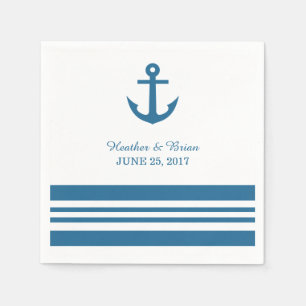 Serviette En Papier Papier Ancre nautique serviettes