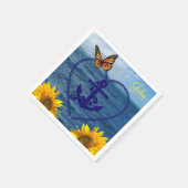Serviette En Papier Papier Ancre tournesol Papier (Coin)