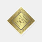 Serviette En Papier Papier Anniversaire Mariage classique (Coin)