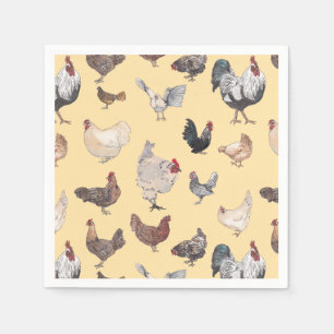 Serviette En Papier Papier appétissant au poulet et serviettes de fê