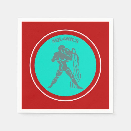 Serviette En Papier Papier Aquarius Napkin (Devant)