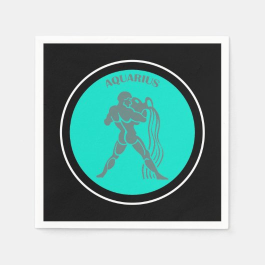 Serviette En Papier Papier Aquarius Napkin (Devant)