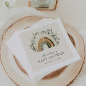 Serviette En Papier Papier arc-en-ciel Boho