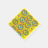 Serviette En Papier Papier, Arc-en-ciel nuages Bumblebee (Coin)