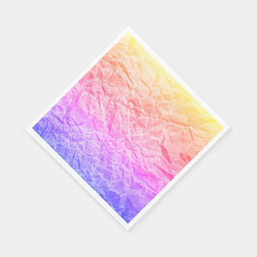 Serviette En Papier Papier arc-en-ciel recouvert (Coin)