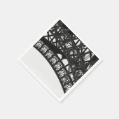 Serviette En Papier Papier Arche Tour Eiffel noir et blanc (Coin)