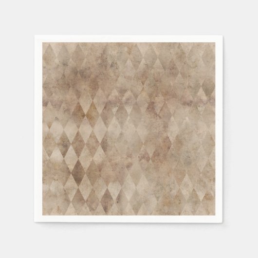 Serviette En Papier Papier Arlequin Brown en détresse (Devant)