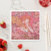 Serviette En Papier Papier Art Nouveau (En situation)