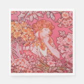 Serviette En Papier Papier Art Nouveau (Devant)