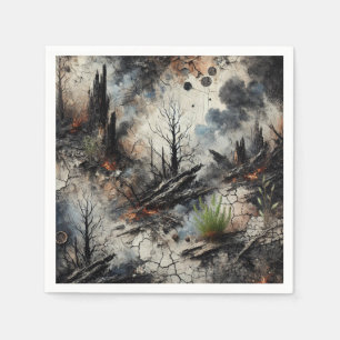 Serviette En Papier Papier Artistique Napkin - Conception abstraite