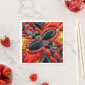 Serviette En Papier Papier avec Allemagne Couleurs Design (En situation)