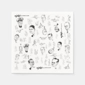 Serviette En Papier Papier avec graphisme Art Hofmann (Devant)