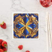 Serviette En Papier Papier avec Suède Couleurs Design (En situation)