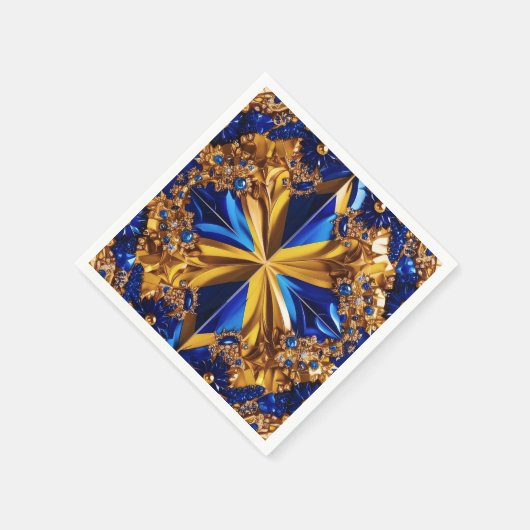 Serviette En Papier Papier avec Suède Couleurs Design (Coin)