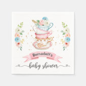 Serviette En Papier Papier Baby shower à thé floral Napkin (Devant)