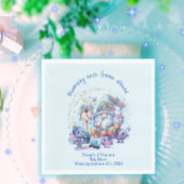 Serviette En Papier Papier Baby shower Blueberry et Gnomes Napkin