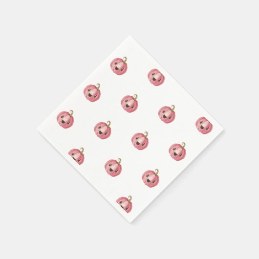 Serviette En Papier Papier Baby shower Citrouille Halloween Napkin (Coin)