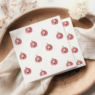 Serviette En Papier Papier Baby shower Citrouille Halloween Napkin
