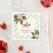 Serviette En Papier Papier Baby shower Clementine Un Peu Cutie (En situation)